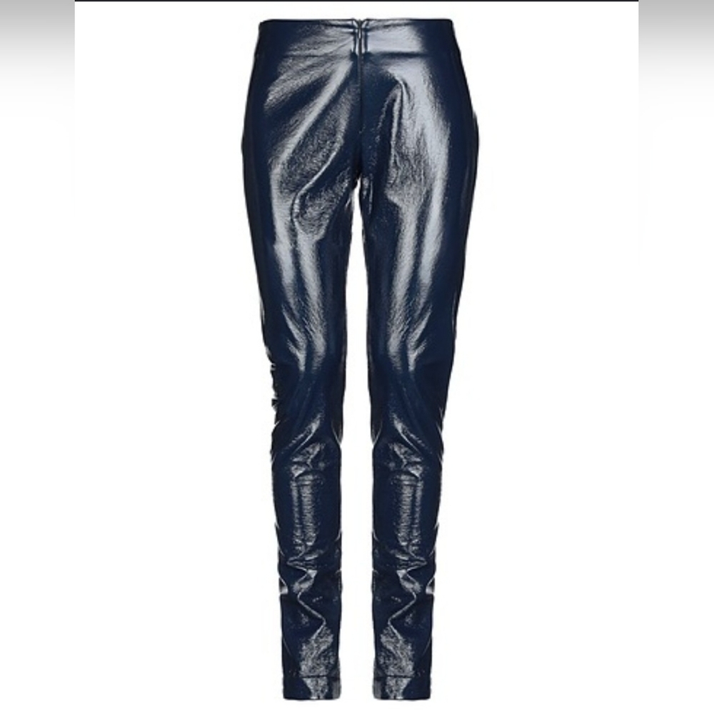 LIVIANA Conti - Midnight Blue Faux Leather Pants - NWT